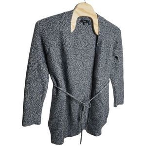 Theory Malinka Mouline Wrap Cardigan Tie Sweater Cashmere‎ Sz Large Women's